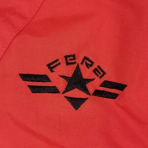Vintage Fera Red Ski Jacket Women Size 8 Black Trim Insulated Bomber Retro 80s